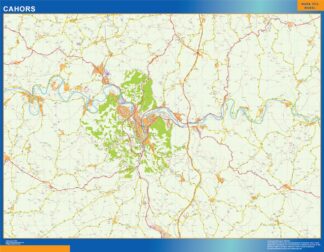 mappa Cahors Francia